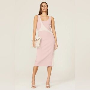 Elegant Pink Sleeveless Dress